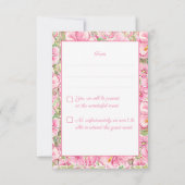 ハイビスカス&レースピンク 出欠カード (裏面)