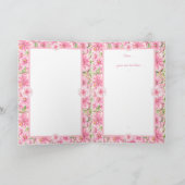 ハイビスカス&レースピンク 招待状 (内部)