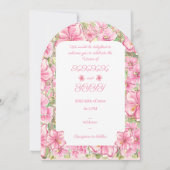 ハイビスカス&レースピンク 招待状 (裏面)