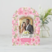 ハイビスカス&レースピンク 招待状 (スタンド正面)