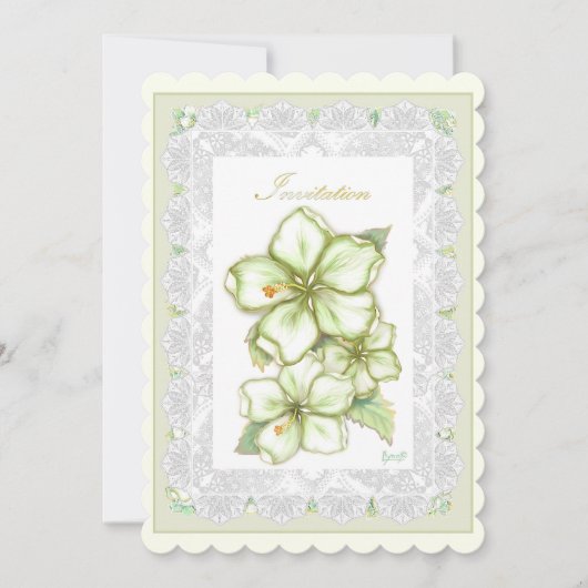 ハイビスカス&レースホワイト (正面)