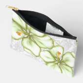 ハイビスカス&レースホワイト アクセサリーポーチ (見開き)