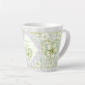 ハイビスカス&レースホワイト カフェラテマグ (右アングル)