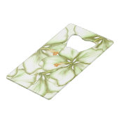 ハイビスカス&レースホワイト クレジットカード栓抜き (正面アングル)