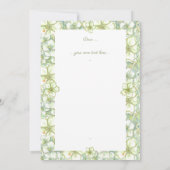 ハイビスカス&レースホワイト サンキューカード (裏面)