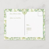 ハイビスカス&レースホワイト シーズンポストカード (裏面)