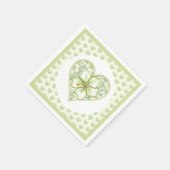 ハイビスカス&レースホワイト スタンダードカクテルナプキン (角)