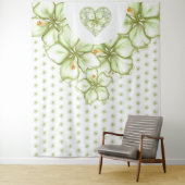 ハイビスカス&レースホワイト タペストリー (インサイチュ)