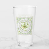 ハイビスカス&レースホワイト タンブラーグラス (裏面)