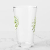 ハイビスカス&レースホワイト タンブラーグラス (左)