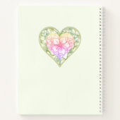 ハイビスカス&レースホワイト ノートブック (裏面)