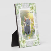 ハイビスカス&レースホワイト フォトプラーク (側面)