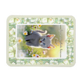 ハイビスカス&レースホワイト マグネット (横)