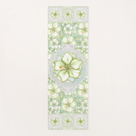 ハイビスカス&レースホワイト ヨガマット