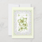 ハイビスカス&レースホワイト 出欠カード (正面)