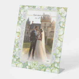 ハイビスカス&レースホワイト 台座サイン