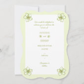 ハイビスカス&レースホワイト 招待状 (裏面)