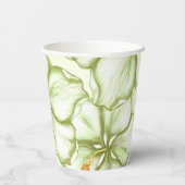 ハイビスカス&レースホワイト 紙コップ (裏面)