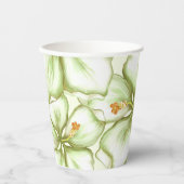 ハイビスカス&レースホワイト 紙コップ (正面)