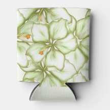 ハイビスカス&レースホワイト