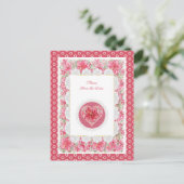 ハイビスカス&レースポストカード ポストカード (スタンド正面)