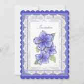 ハイビスカス&レースBLUE (正面)