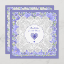 ハイビスカス&レースBLUE