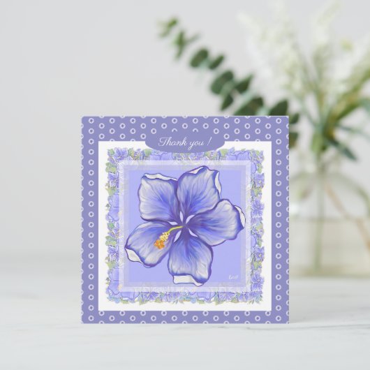 ハイビスカス&レースBLUE (スタンド正面)