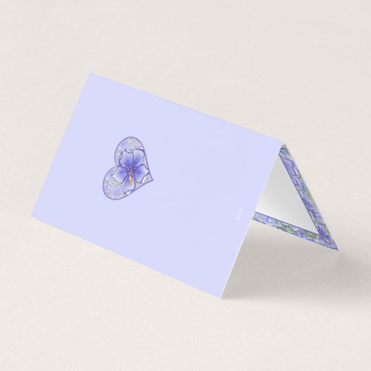 ハイビスカス&レースBLUE (裏面)