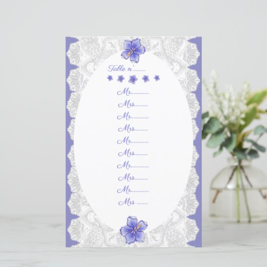 ハイビスカス&レースBLUE (スタンド正面)