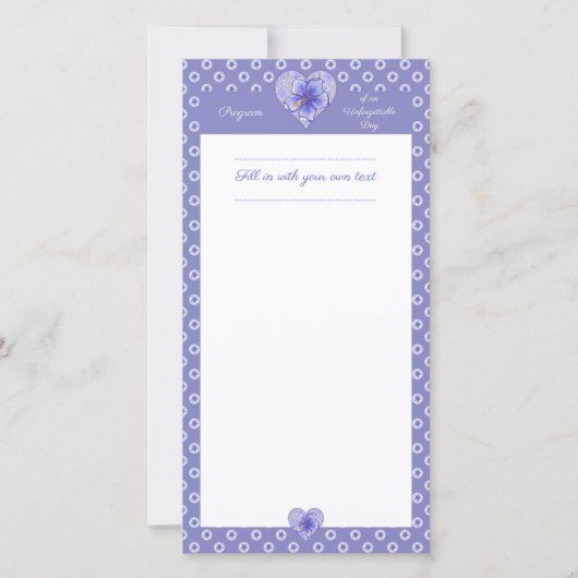 ハイビスカス&レースBLUE (正面)