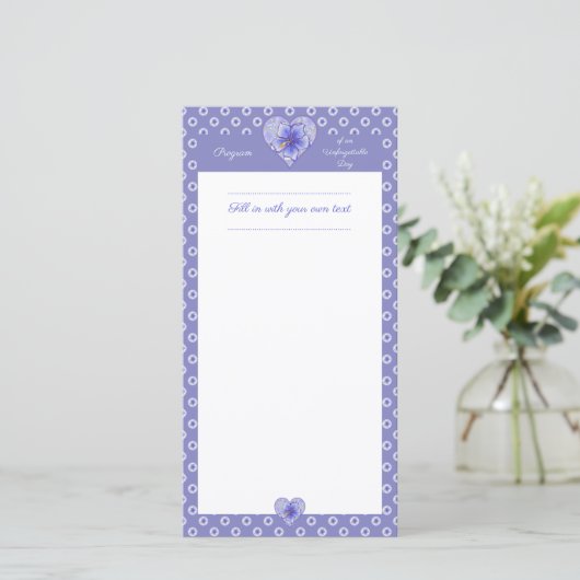 ハイビスカス&レースBLUE (スタンド正面)