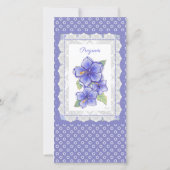 ハイビスカス&レースBLUE (裏面)