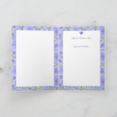 ハイビスカス&レースBLUE カード (内部)