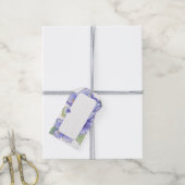 ハイビスカス&レースBLUE ギフトタグ (より糸付き)