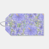 ハイビスカス&レースBLUE ギフトタグ (裏面横)