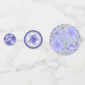 ハイビスカス&レースBLUE コンフェッティ (裏面)