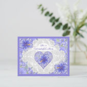 ハイビスカス&レースBLUE シーズンポストカード (スタンド正面)