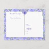 ハイビスカス&レースBLUE シーズンポストカード (裏面)