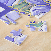 ハイビスカス&レースBLUE ジグソーパズル (側面)