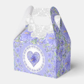 ハイビスカス&レースBLUE フェイバーボックス (裏面サイド)