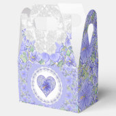 ハイビスカス&レースBLUE フェイバーボックス (オープン)