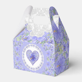 ハイビスカス&レースBLUE フェイバーボックス