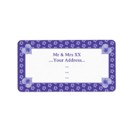 ハイビスカス&レースBLUE ラベル