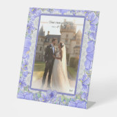 ハイビスカス&レースBLUE 台座サイン (正面)