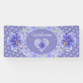 ハイビスカス&レースBLUE 横断幕