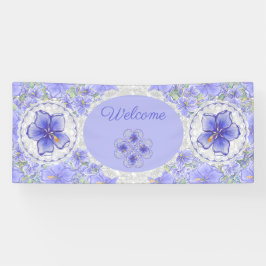 ハイビスカス&レースBLUE 横断幕