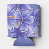 ハイビスカス&レースBLUE 缶クーラー (裏面)