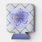 ハイビスカス&レースBLUE 缶クーラー (裏面)