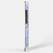 ハイビスカス&レースBLUE SAMSUNG GALAXYケース (右側面)